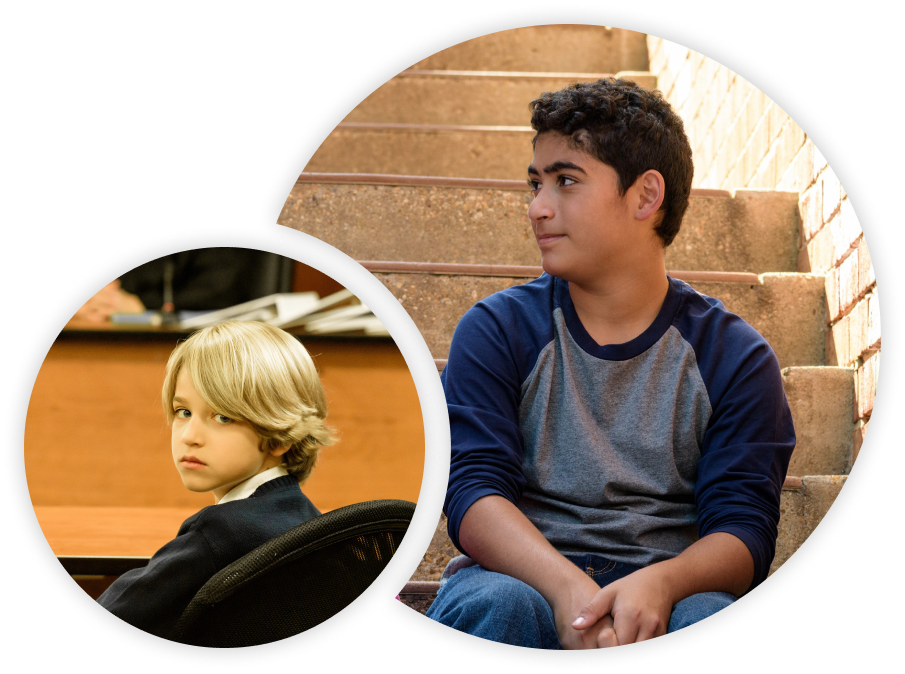 Children supported by CASA advocates